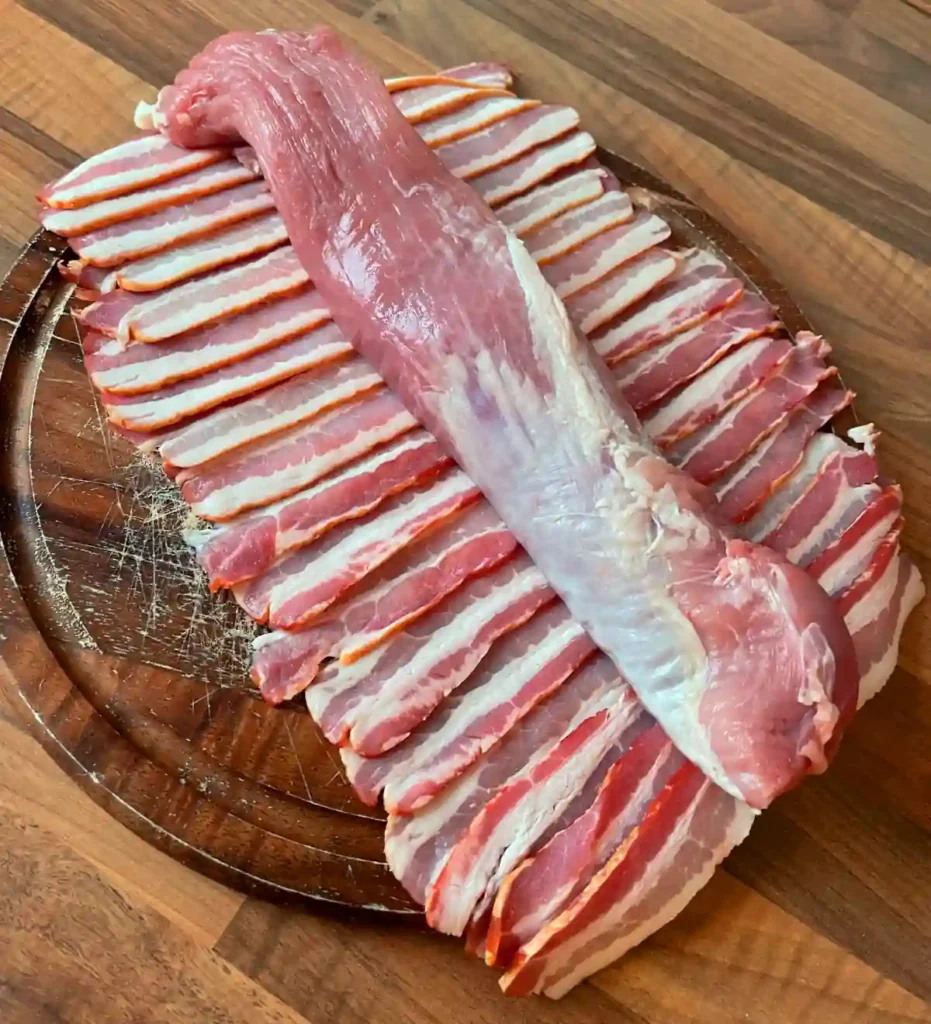 Schweinefilet in Bacon Zubereitung