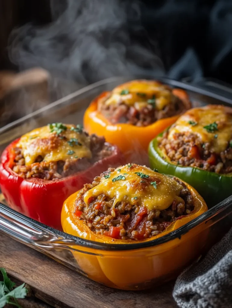 Gefüllte Paprika mit Hackfleisch