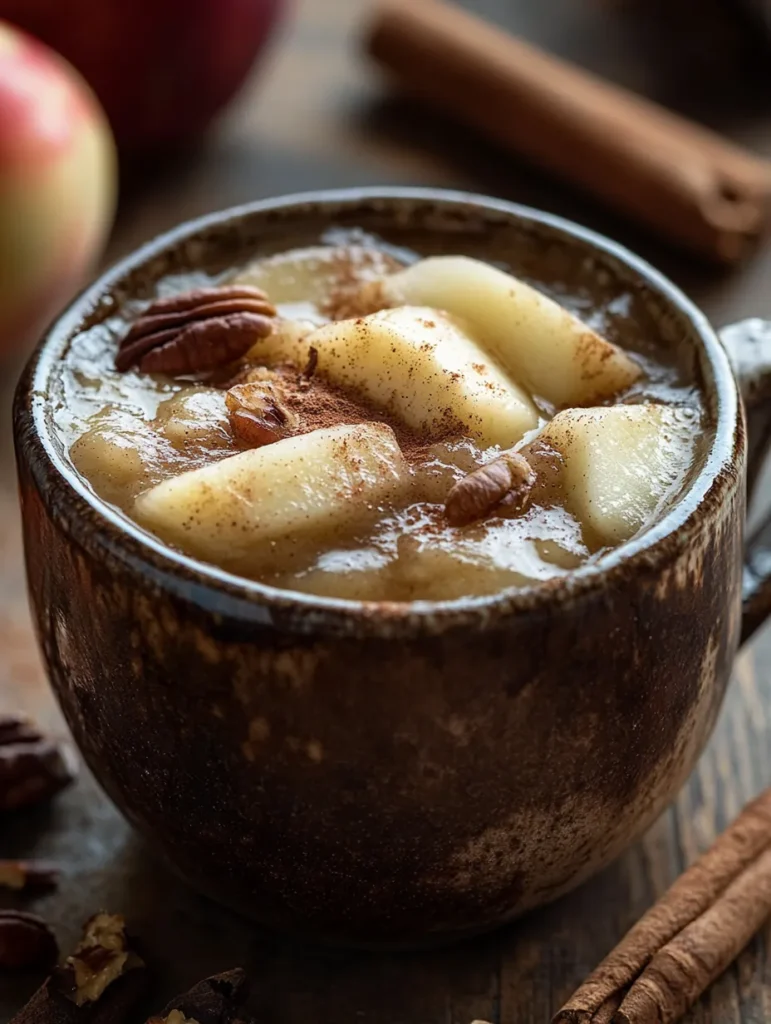 Keto Apfel-Zimt Tassenkuchen