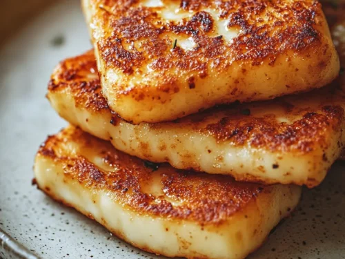 Knuspriger Halloumi aus der Heißluftfritteuse