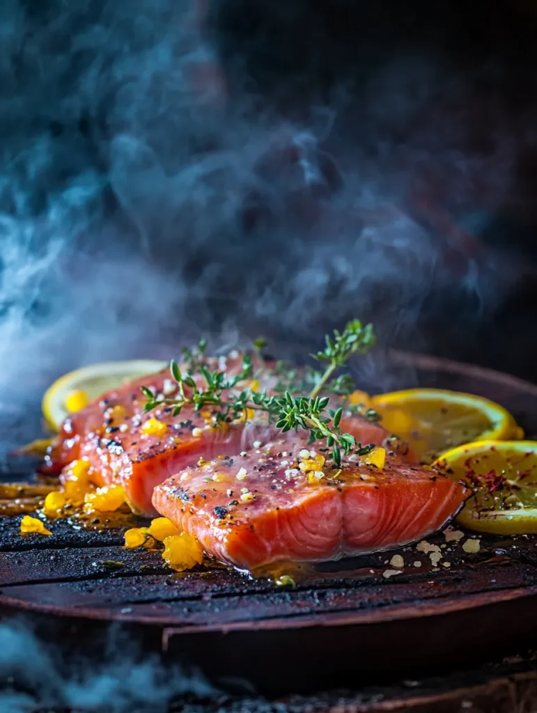 Lachs auf Zedernholz grillen