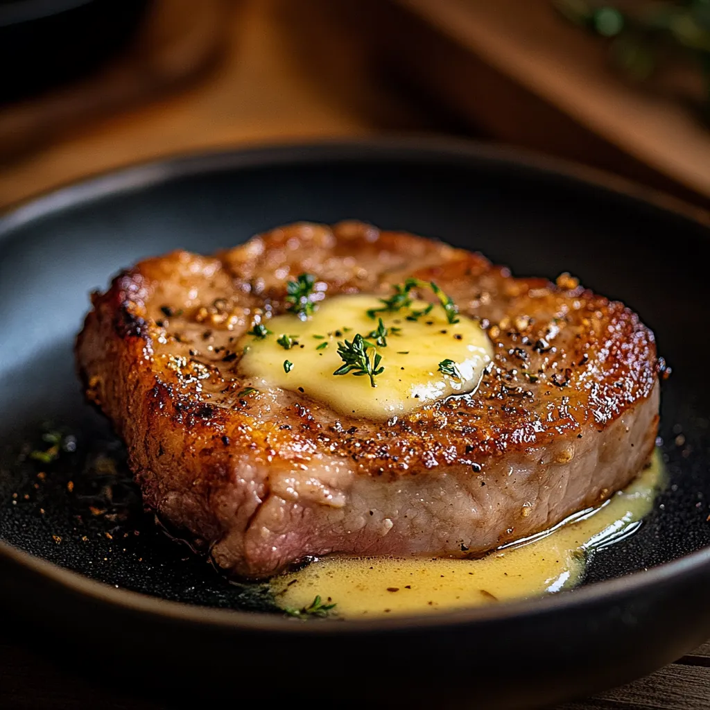 Nackensteak aus der Heißluftfritteuse