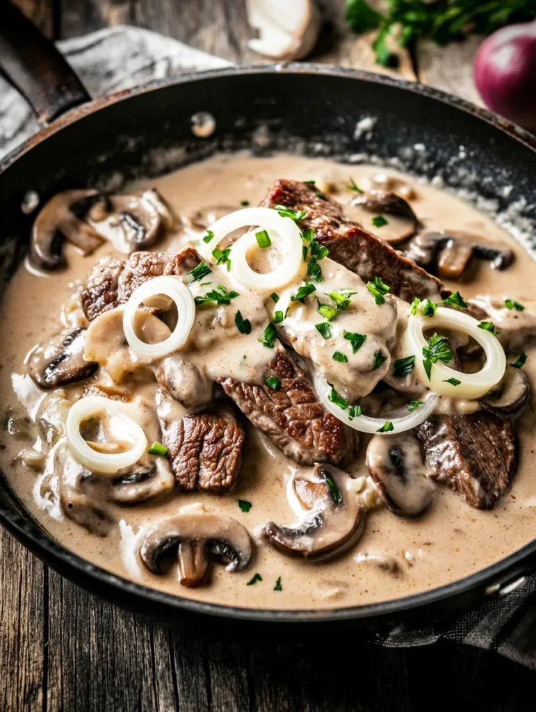 Rinderfilet Stroganoff Einfach