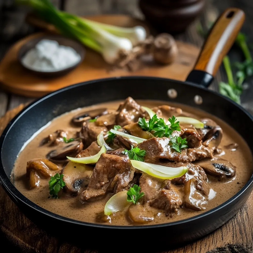 Rinderfilet Stroganoff Rezept